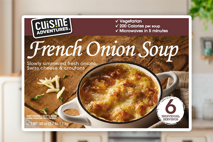 A pack of Costco's French onion soup